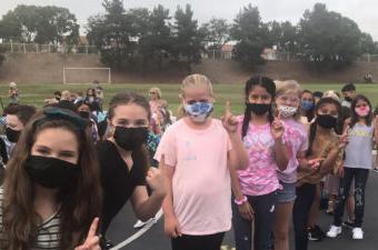 Students wearing masks in Capistrano